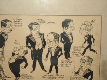 The Southport Motor and British Beach Racing Club 1931 Caricature of Member