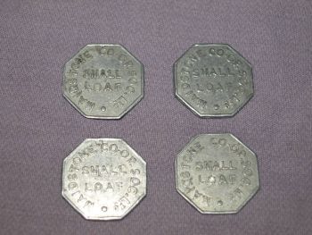 The Co op Society Maidstone Small Loaf Tokens x 4. (2)