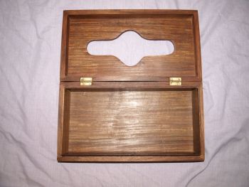 Carved Wooden Tissue Box Holder. (5)