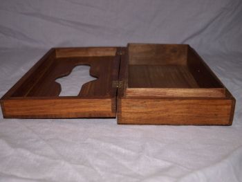 Carved Wooden Tissue Box Holder. (6)