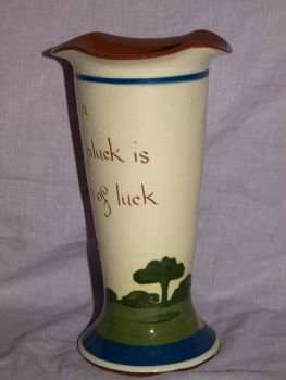 Motto Ware Large Vase, Ingleton. (2)