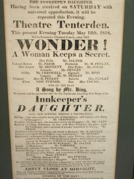 Georgian Theatre Bill Poster, Tenterden 1818. (2)