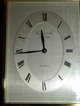 Garrard &amp; Co Carriage Mantle Clock. (5)