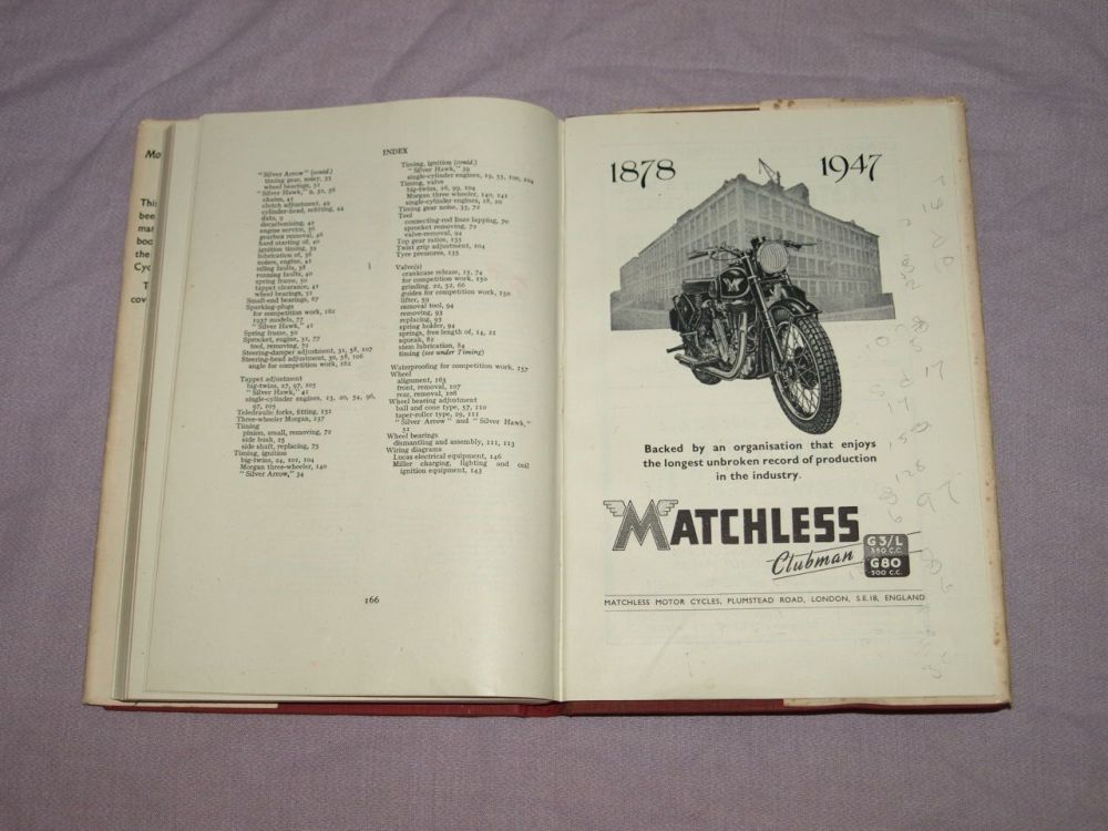 Matchless Motor Cycle Maintenance and Repair. F.W.Neill.