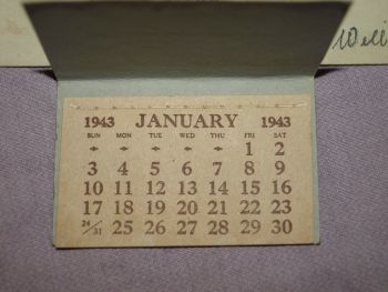 Vintage Postcard Calendar 1943. (4)