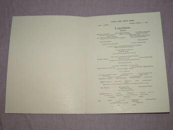 Cunard Line Laconia Lunch Menu 5th March 1933. (2)
