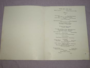Cunard Line Laconia Dinner Menu St Valentine&rsquo;s Day 14th February 1933. (2)