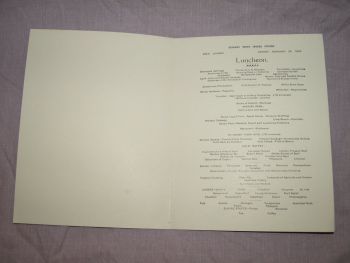 Cunard Line Laconia Lunch Menu 26th February 1933. (2)