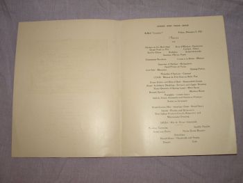 Cunard Line Laconia Dinner Menu 3rd February 1933. (2)