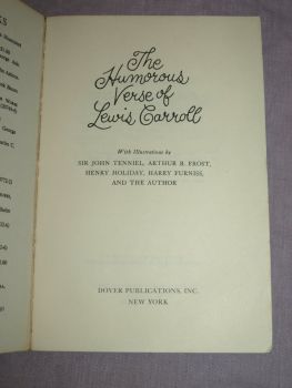 The Humorous Verse of Lewis Carroll Paperback Book. (3)