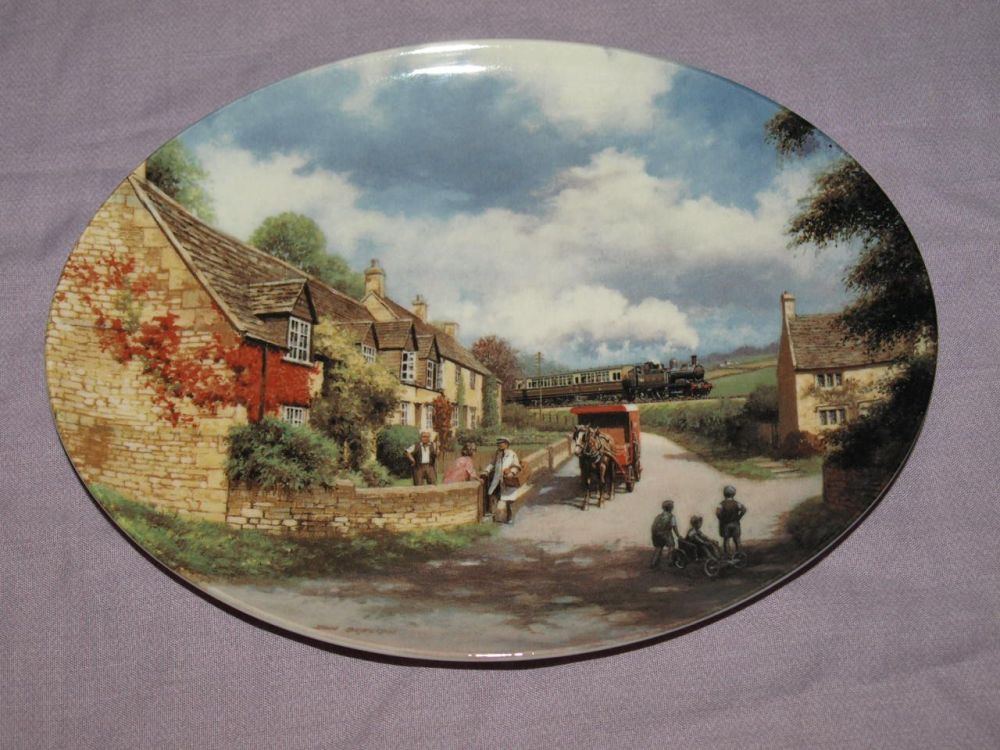 Our Village Street By Don Breckon, Railway Memories Limited Edition Plate.