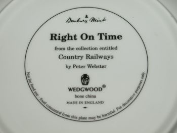 Right On Time by Peter Webster Limited Edition Plate. (4)