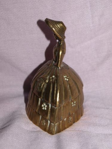 Brass Bell in the Form of a Crinoline Lady. (2)