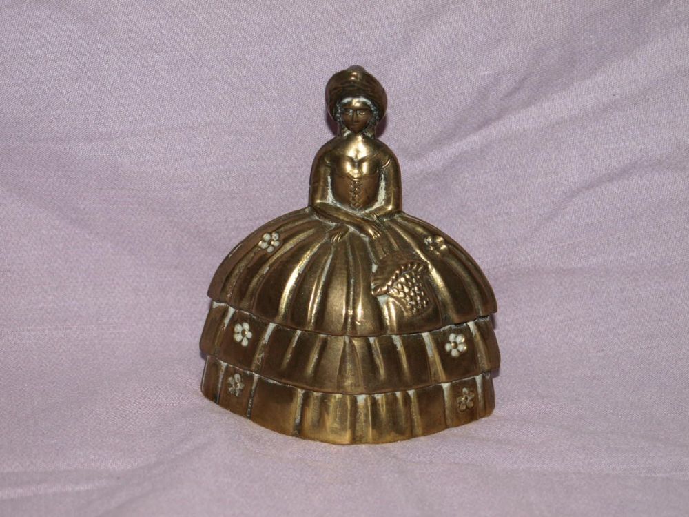 Brass Bell in the Form of a Crinoline Lady.