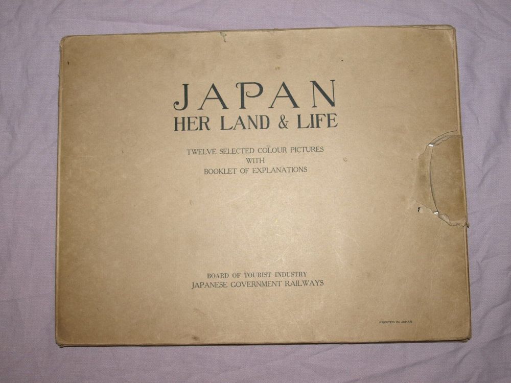 Japan, Her Land & Life, Twelve Selected Colour Pictures, with Explanation Booklet, 1930s.