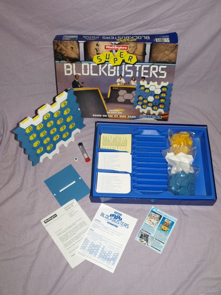 Super Blockbusters Board Game by Waddingtons.