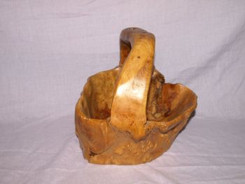 Hand Carved Wooden Fruit Bowl. (4)