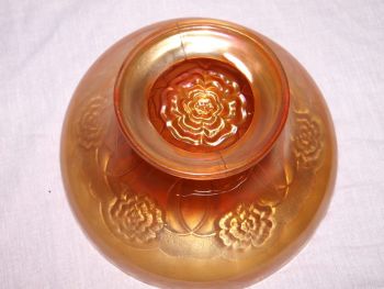 Marigold Orange Carnival Glass Bowl. (5)