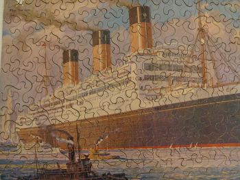 The Majestic &amp; Olympic Vintage 300 Piece Zig Zag Wooden Jigsaw Puzzle. (10)