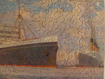 The Majestic &amp; Olympic Vintage 300 Piece Zig Zag Wooden Jigsaw Puzzle. (11)