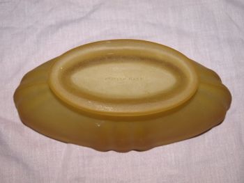 Amber Glass Flower Bowl with Frog. 1920s30s. (6)