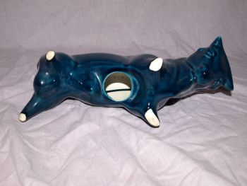 Trentham Pottery Blue Bull By Colin Melbourne. (6)