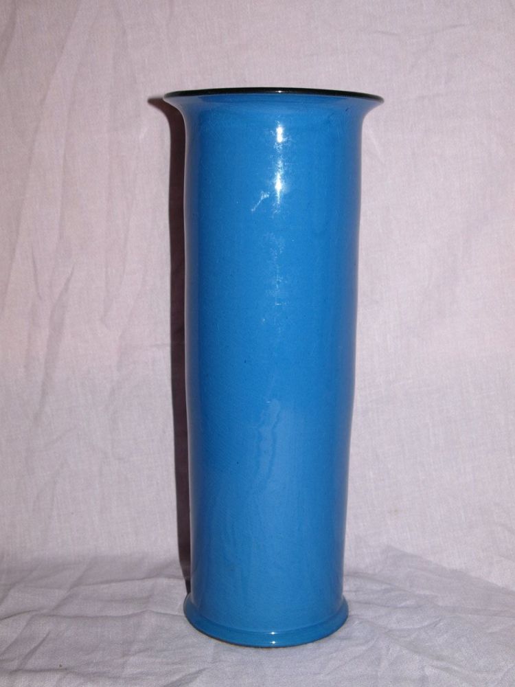 Barton Pottery Tall Blue Vase, 1930s.