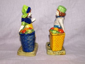 Dutch Fruit Sellers Salt and Pepper Shakers, 1930s. (2)