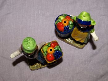 Dutch Fruit Sellers Salt and Pepper Shakers, 1930s. (11)