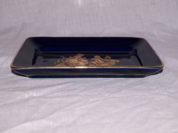 Limoges Castel Blue and Gold Pin Tray. (3)