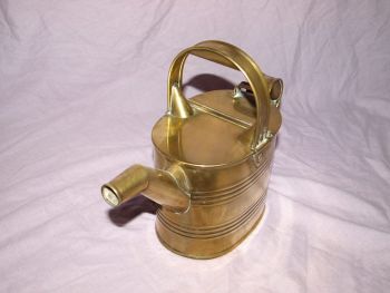 Victorian Brass 3 Pint Servant Water Jug, Watering Can. (3)