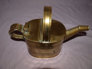 Victorian Brass 3 Pint Servant Water Jug, Watering Can. (5)