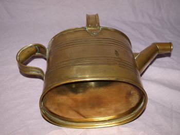 Victorian Brass 3 Pint Servant Water Jug, Watering Can. (8)