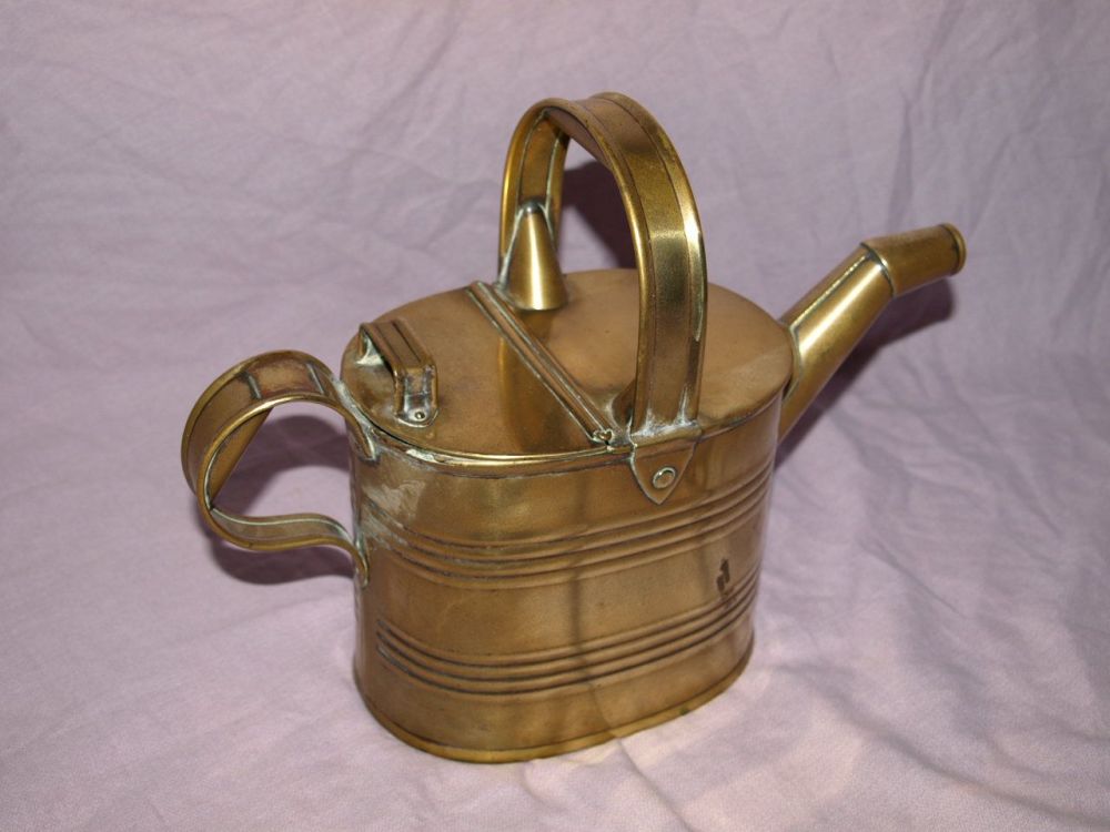 Victorian Brass 3 Pint Servant Water Jug, Watering Can.