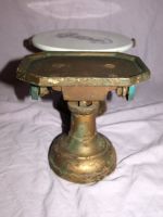 Victorian Cast Iron Dairy Scales With Ceramic Plate. (5)
