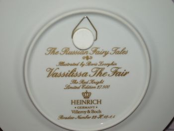 Villeroy &amp; Boch, The Russian Fairy Tales Plate, The Red Knight. (4)