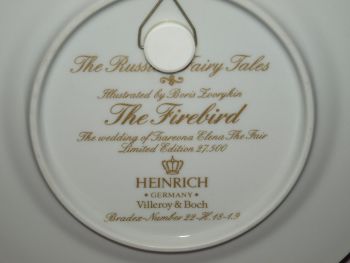 Villeroy &amp; Boch, The Russian Fairy Tales Plate, The Wedding Of Tsarevna Ele