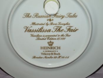 Villeroy &amp; Boch, The Russian Fairy Tales Plate, Vassilissa Is Presented To
