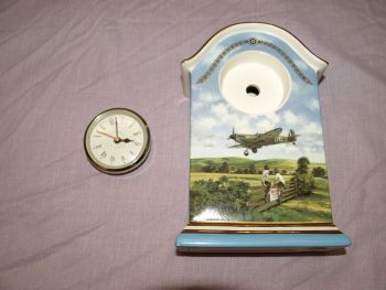 Limited Edition Heirloom Porcelain Clock &lsquo;Hero&rsquo;s Of The Sky&rsquo; by Bradex. (11