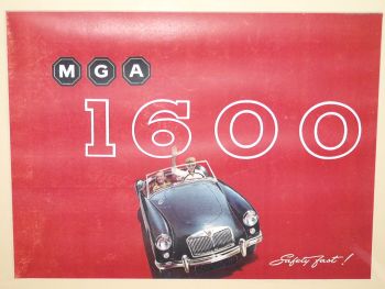 MGA 1600 Car Sales Brochure Front Cover Copy Print. (2)