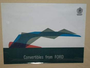 Convertibles From Ford Car Sales Brochure Front Cover Copy Print. (2)