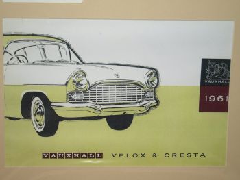 Vauxhall Velox &amp; Cresta Car Sales Brochure Front Cover Copy Print. (2)