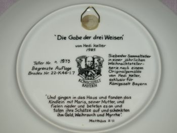 Konigszelt Limited Edition Collectors Plate by Hedi Keller, The Gift Of The