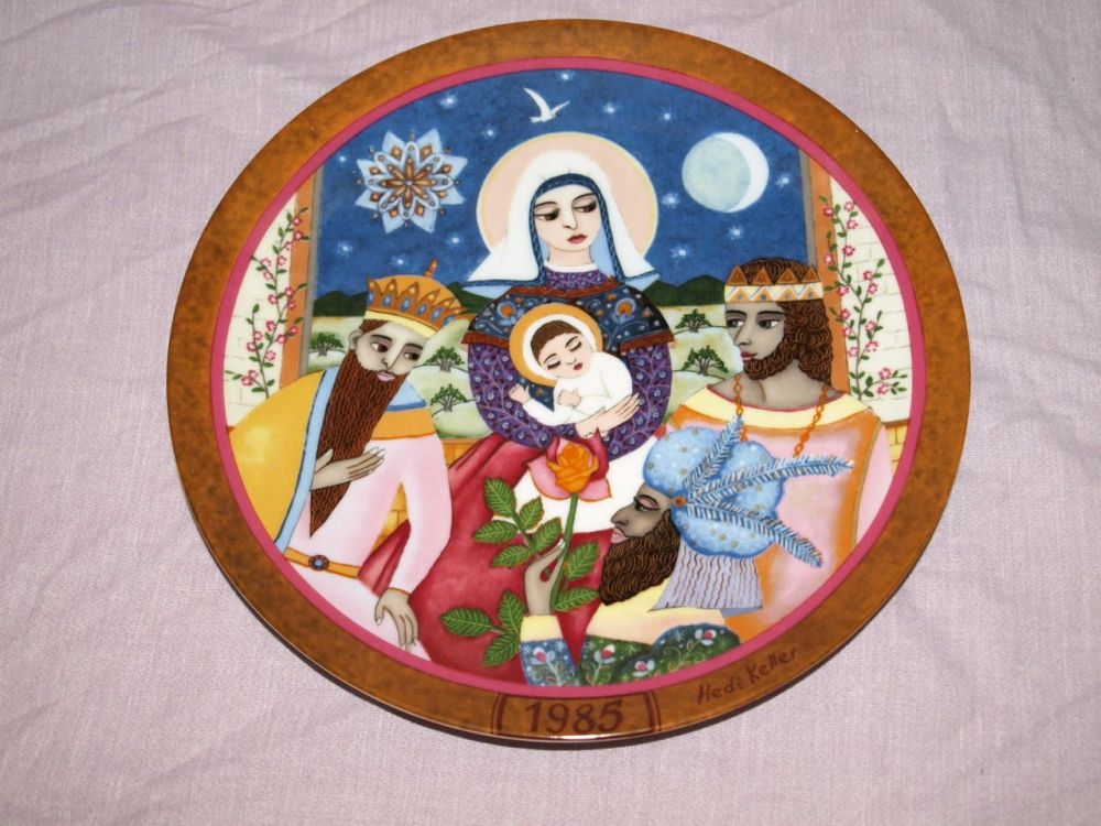 Konigszelt Limited Edition Collectors Plate by Hedi Keller, The Gift Of The Three Wise Men.