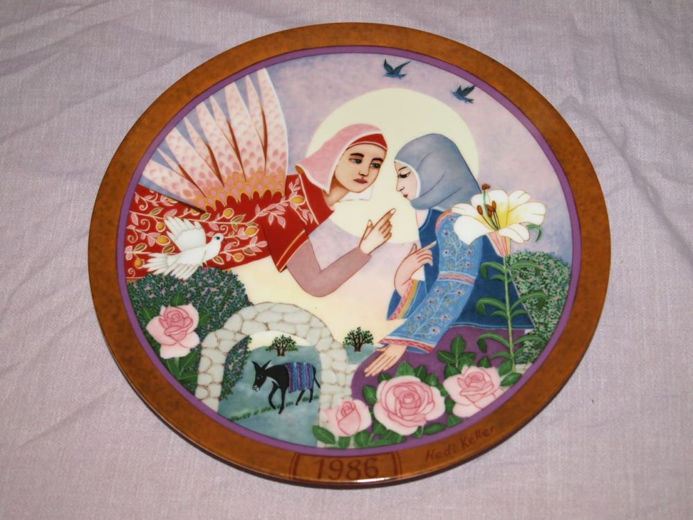 Konigszelt Limited Edition Collectors Plate by Hedi Keller, Maria Annunciation.