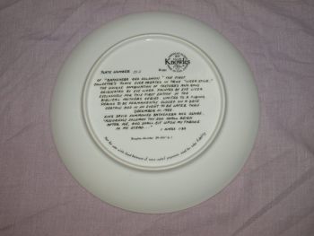 Eve Licea Limited Edition Biblical Mothers Plate by Knowles, Bathsheba and