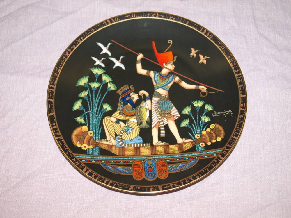 Osiris Porcelain Collectors Plate ‘Fishing On The Nile’.