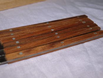 Le Creuset Fondue Forks, Vintage Set in Wooden Box. (4)