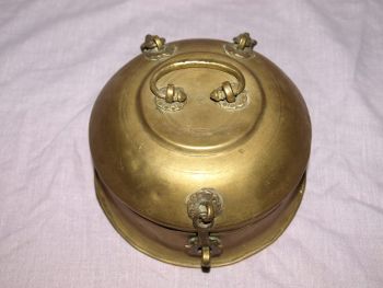Old Indian Brass Betel Nut or Spice Box. (5)