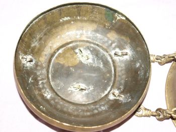 Old Indian Brass Betel Nut or Spice Box. (10)